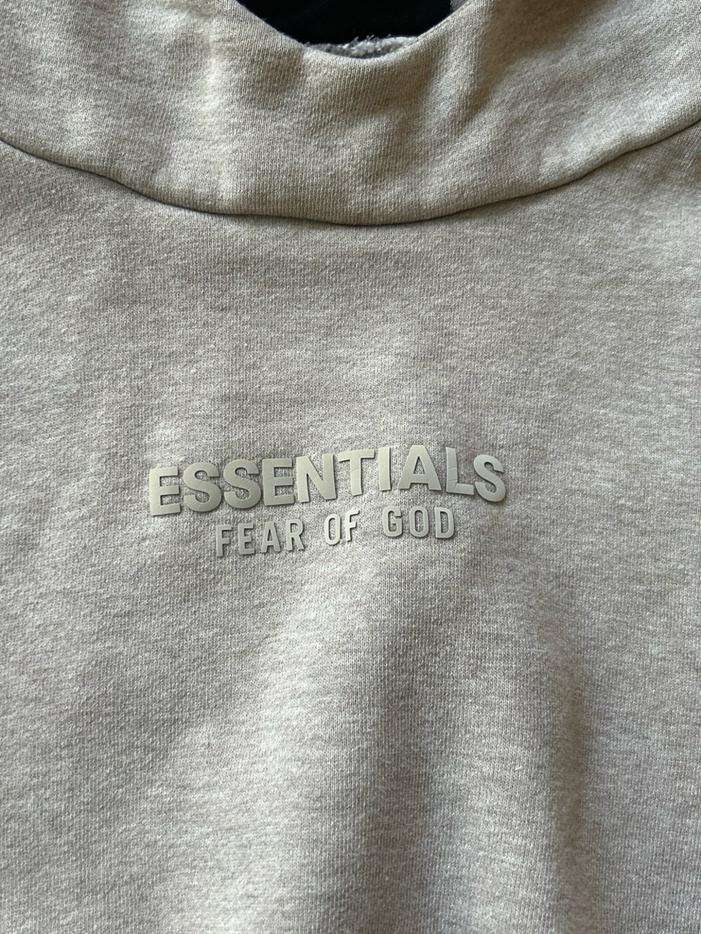 Essentials beige kids hoodie - Picture 7 of 9